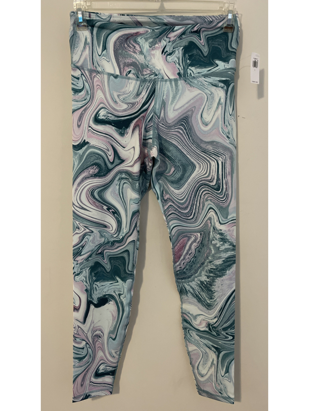 Old Navy Active Women’s Large Hi-Rise Go-Dry Green Tie-Dye Leggings NWT! A5400